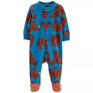 NWT carter’s fleece bear pajamas 6-9 mo